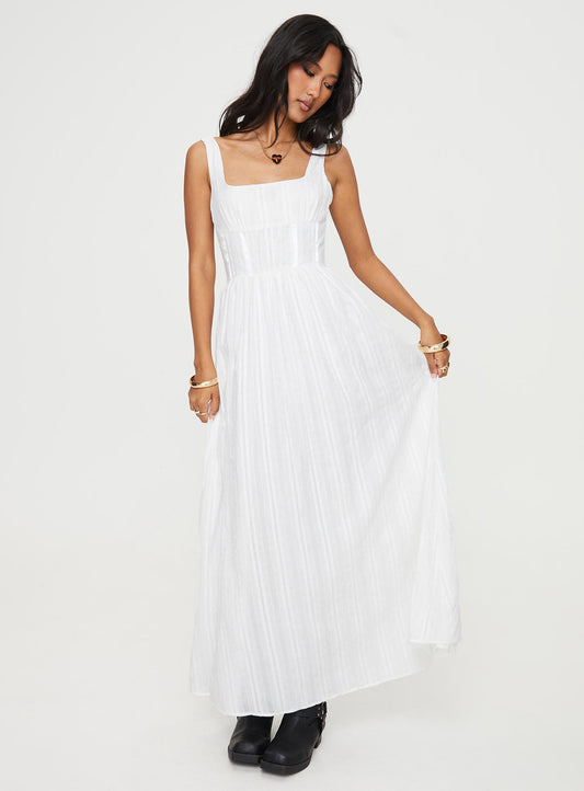 Lorinda Maxi Dress White