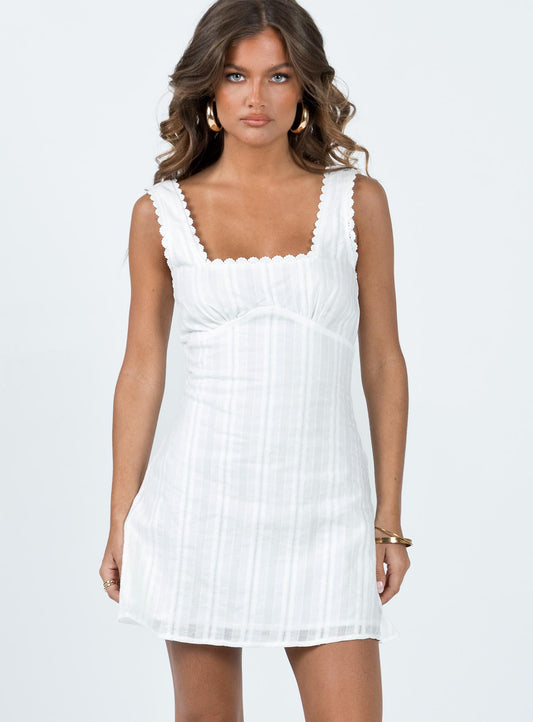 Dasha Mini Dress White
