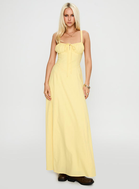 Leticia Maxi Dress Lemon
