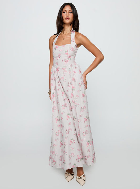 Sunfields Halter Maxi Dress Multi