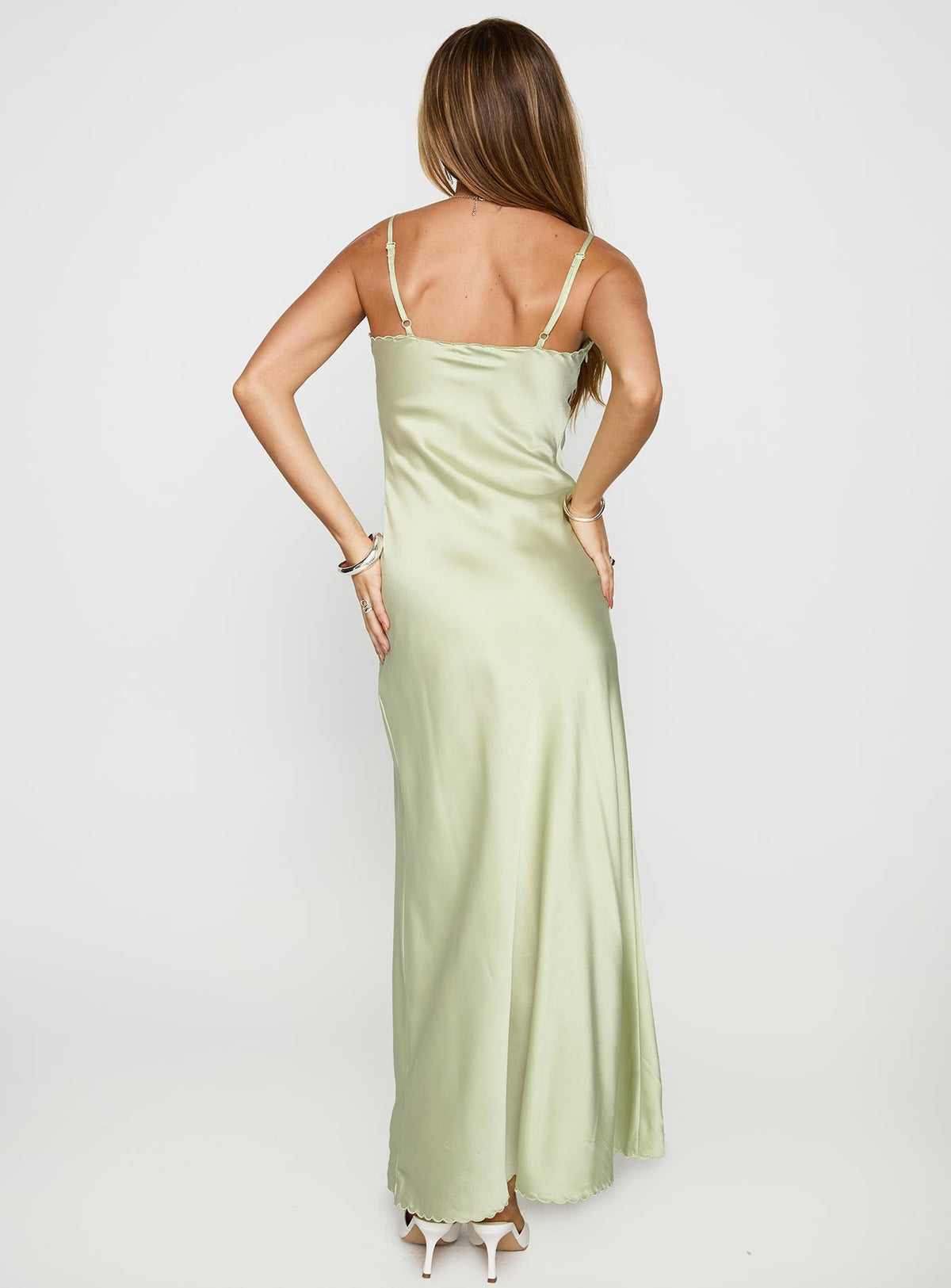 Cyrielle Embroidered Maxi Dress Sage