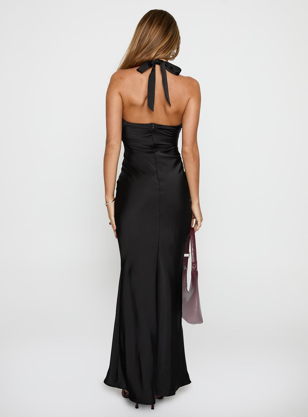 Gloriana Halter Maxi Dress Black
