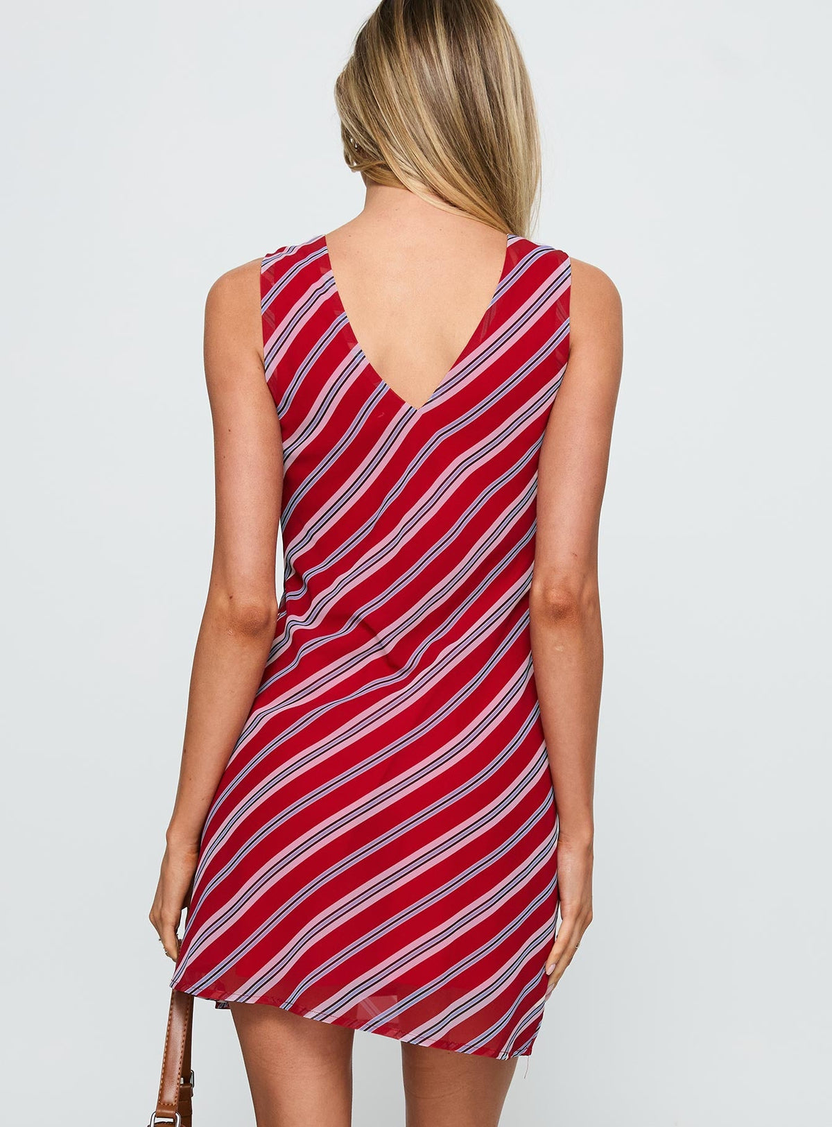 Nadiah Mini Dress Red Stripe