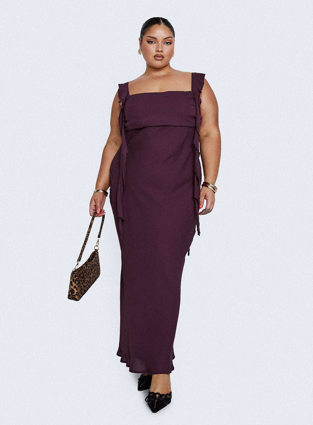 Lanai Maxi Dress Plum Curve