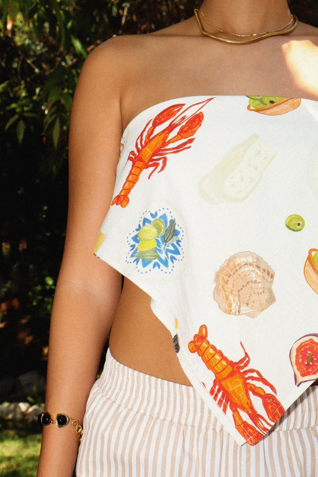 Bon-appetite Bandana Tie top