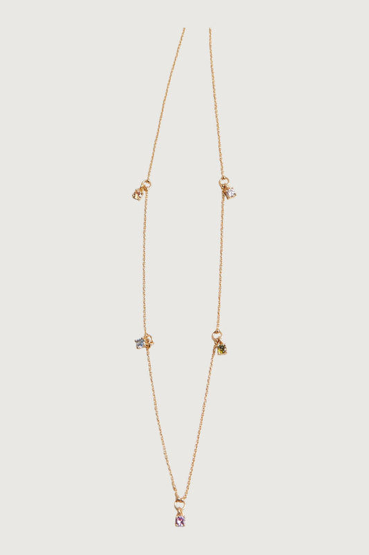 COLOURED ZIRCONIA NECKLACE