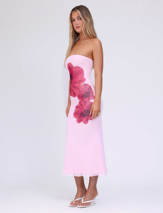 LILLIAN DRESS - PINK : BABY PINK
