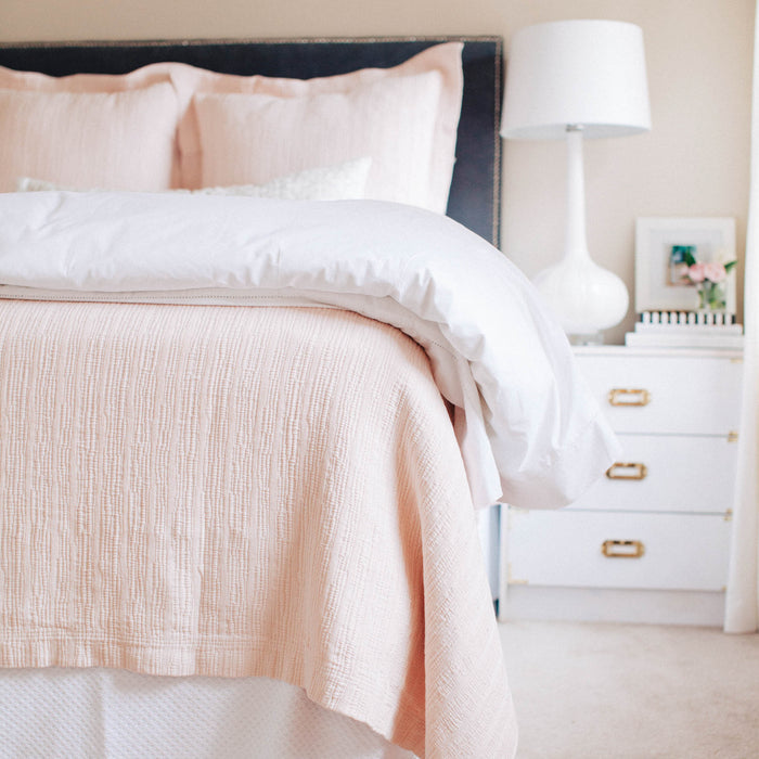 Classic Hemstitch White Duvet Cover
