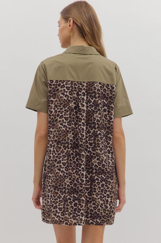 Hayes Leopard Mini Dress