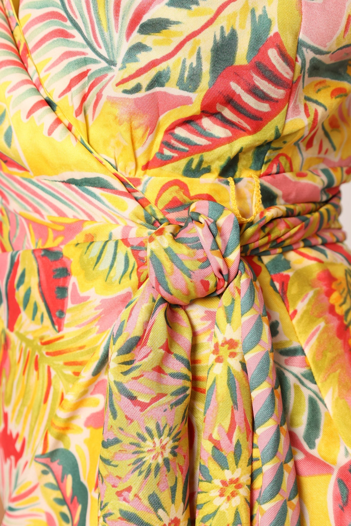 Clement Wrap Midi Dress - Tropical