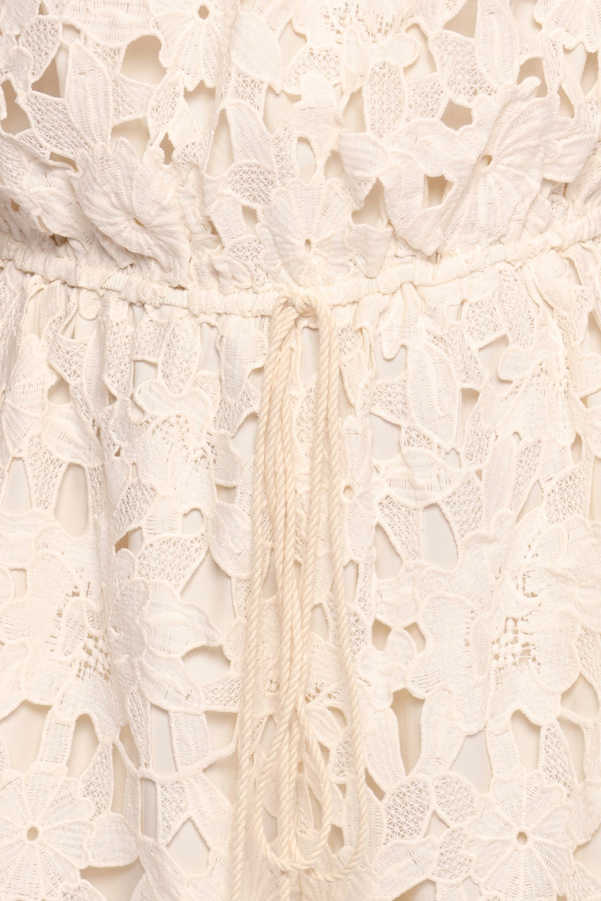 Athina Lace Romper - White