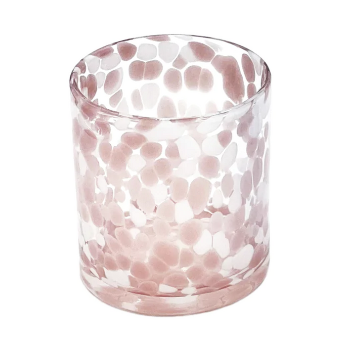 Torcello Spotted Rosa Tumbler, Mauve/White