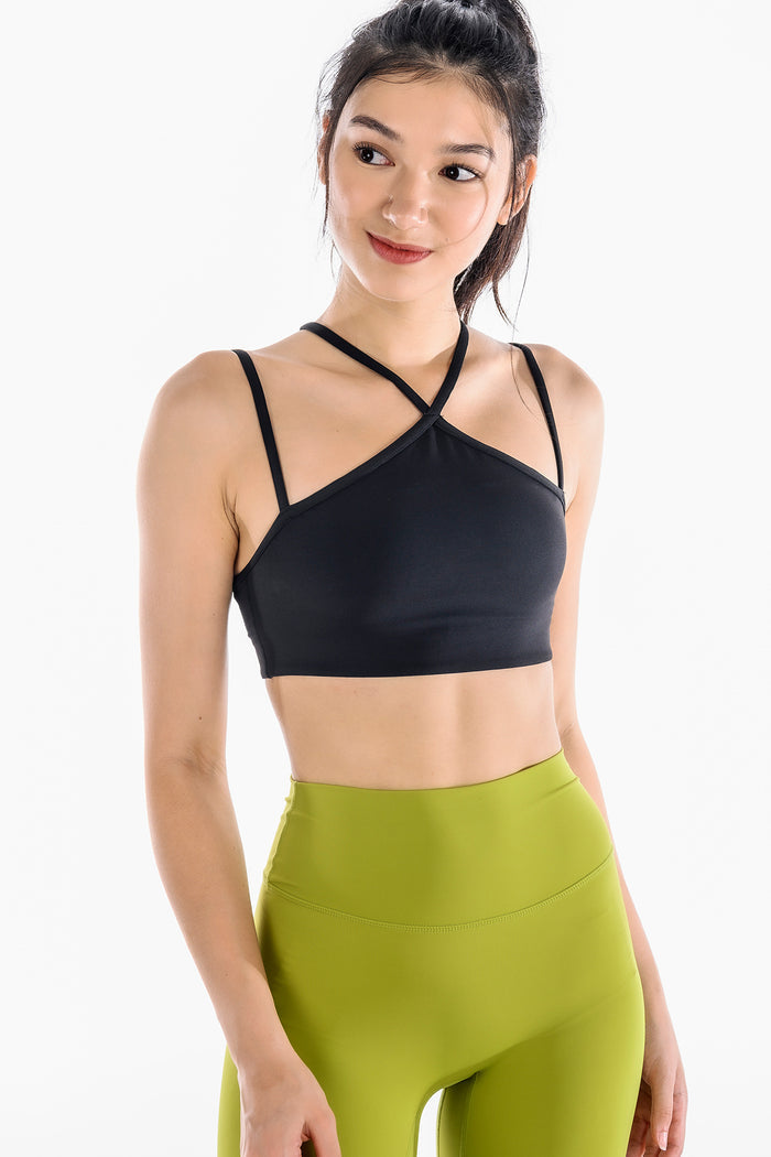 Y Strappy Yoga Sports Bra for Women – Medium Support
