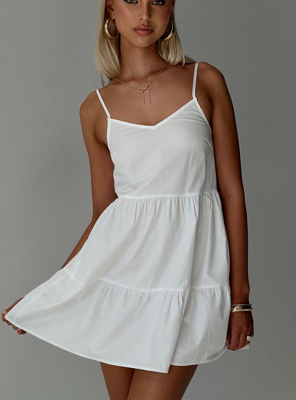 Zorion Mini Dress White