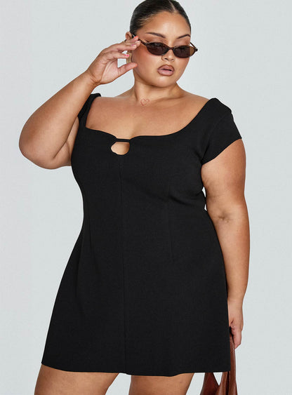 Sylvette Mini Dress Black Curve