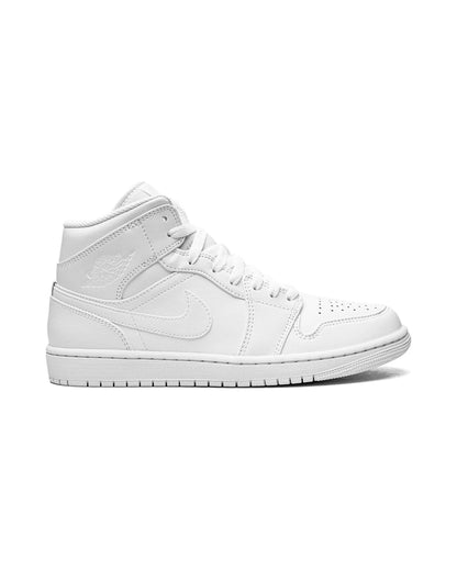 Jordan 1 Mid Triple White