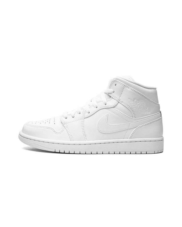 Jordan 1 Mid Triple White