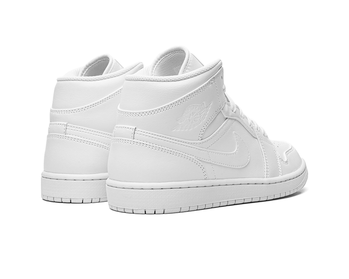 Jordan 1 Mid Triple White