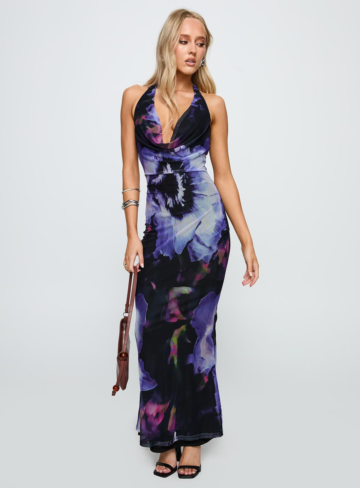 Bittersuite Cowl Maxi Dress Black