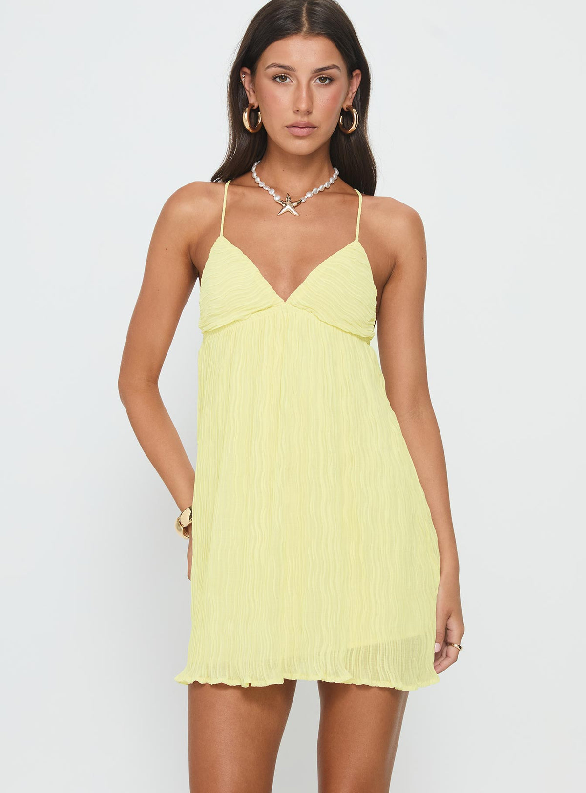 Matea Mini Dress Lemon
