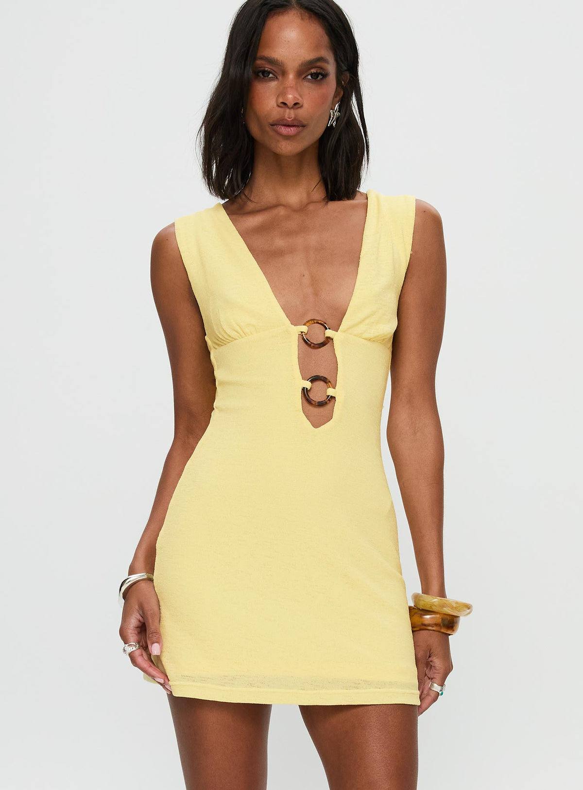 Steward Mini Dress Lemon