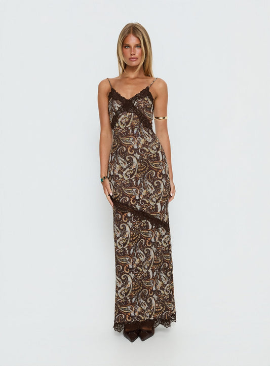 Musico Lace Maxi Dress Paisley