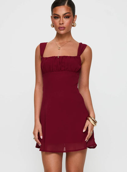 Solasta Mini Dress Red