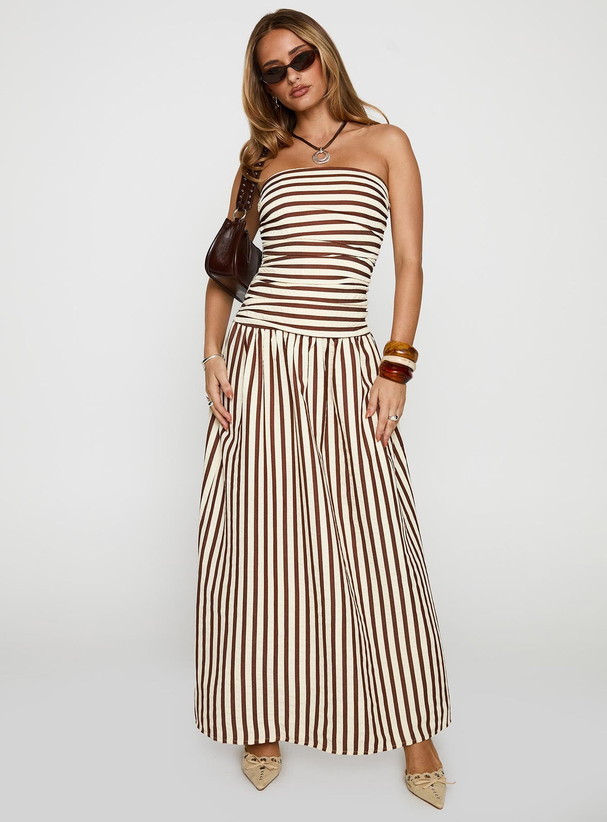 Adessa Strapless Maxi Dress Multi