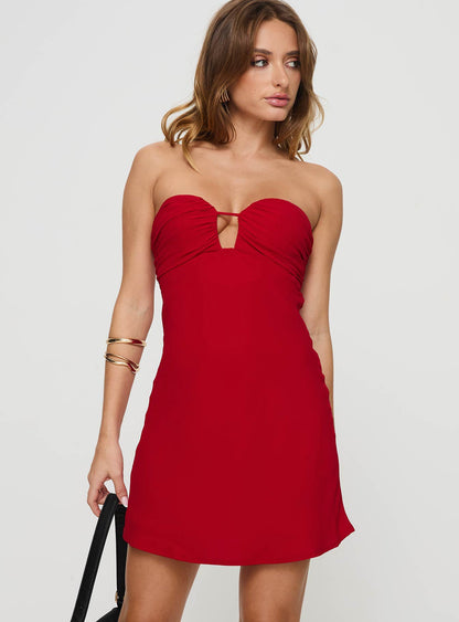 Cyprian Mini Dress Red