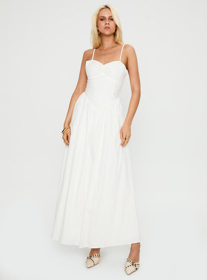 Ceremonious Maxi Dress White