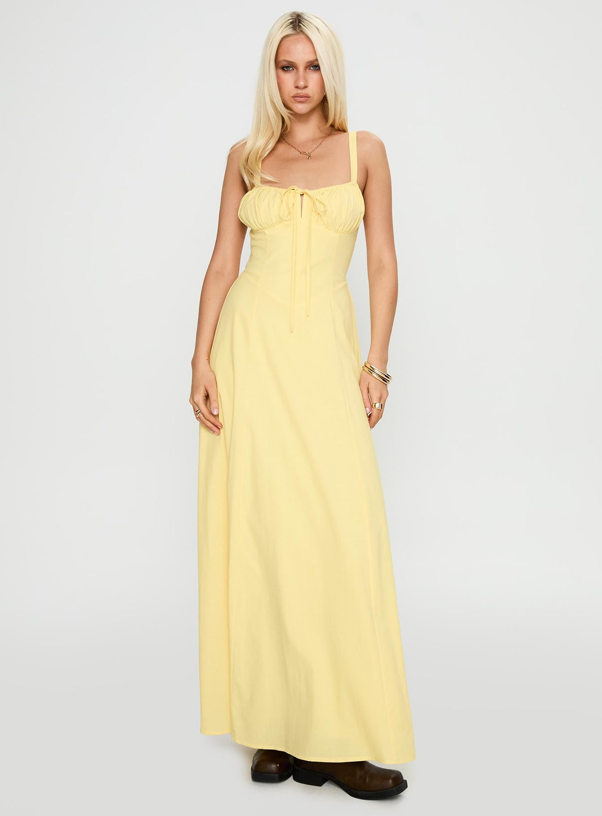 Leticia Maxi Dress Lemon