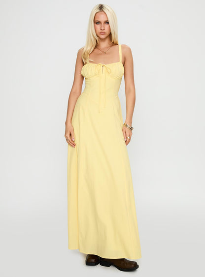 Leticia Maxi Dress Lemon