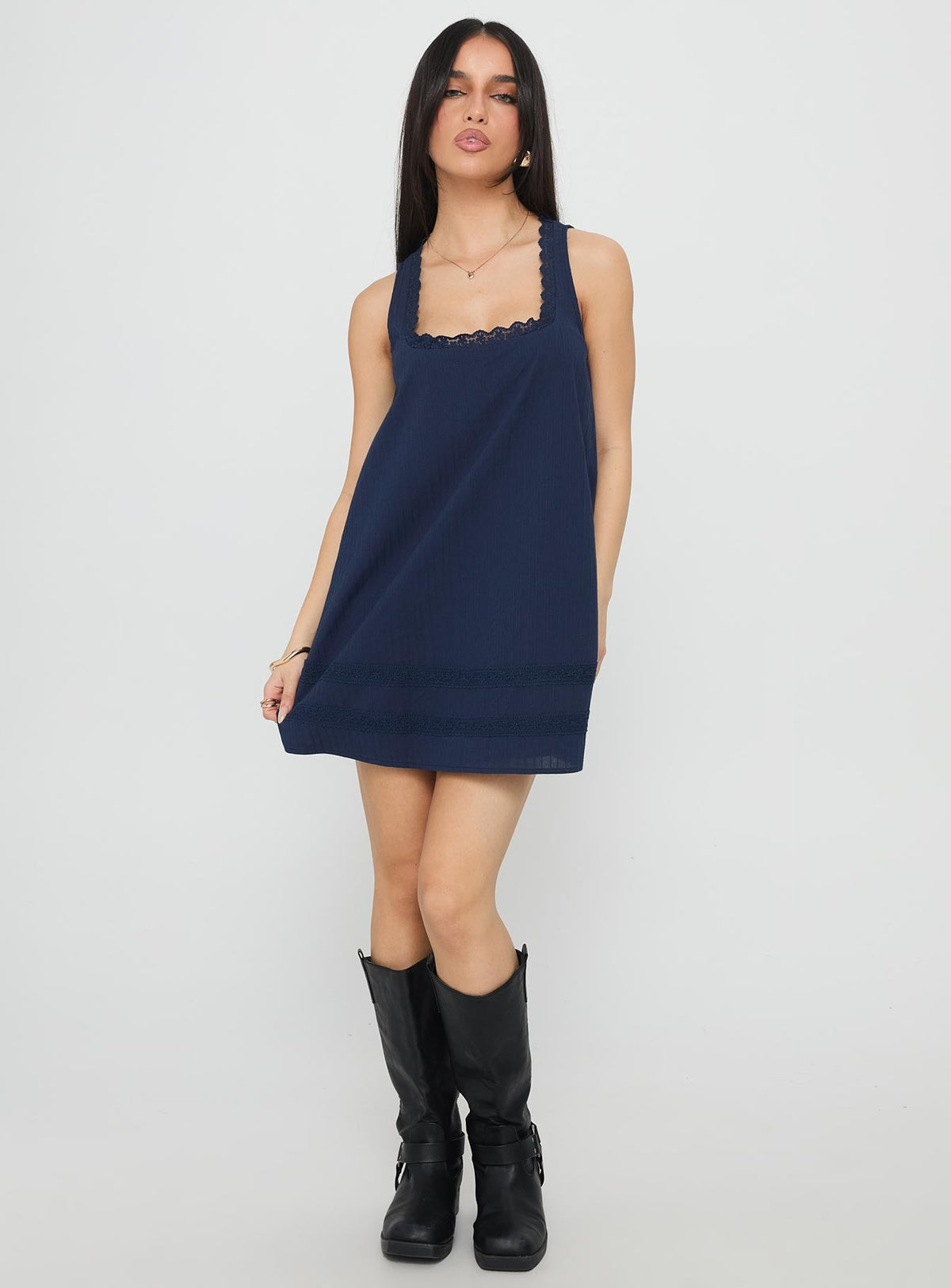 Alanah Mini Dress Navy