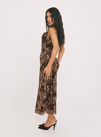 Sugar Maxi Dress Leopard