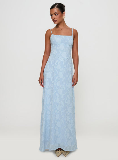 South Of France Maxi Dress Blue