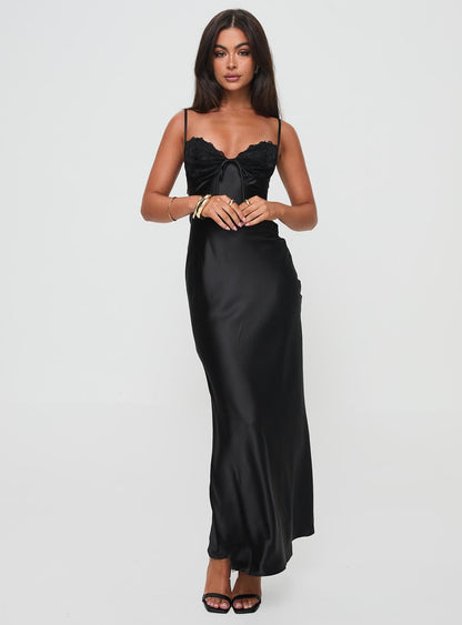 Fadyen Bias Cut Maxi Dress Black