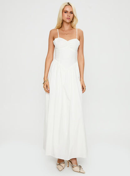 Ceremonious Maxi Dress White