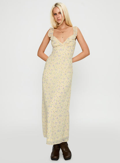 Jayne Frill Maxi Dress Multi