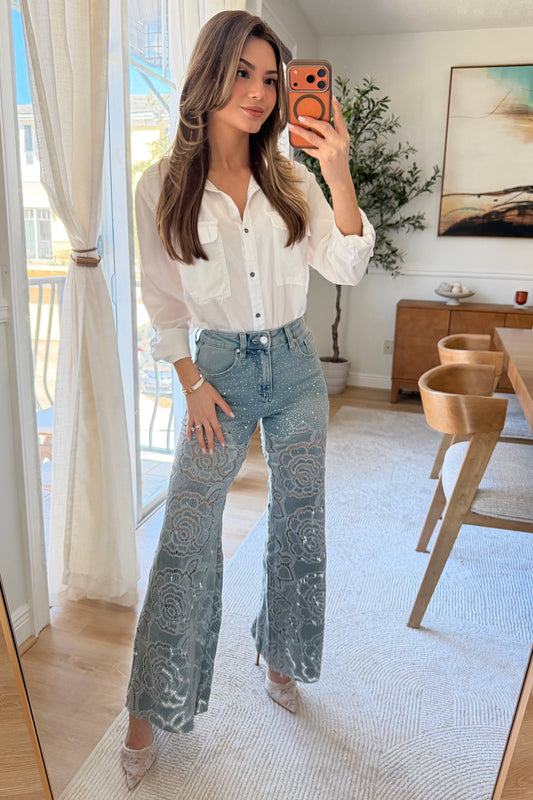 Brianna Button down top - Restock