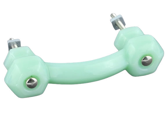 3" Antique Milk Glass Drawer Pull Jadeite Green - Annabel Bleu
