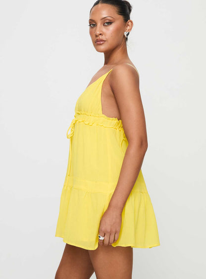 Dionne Mini Dress Lemon