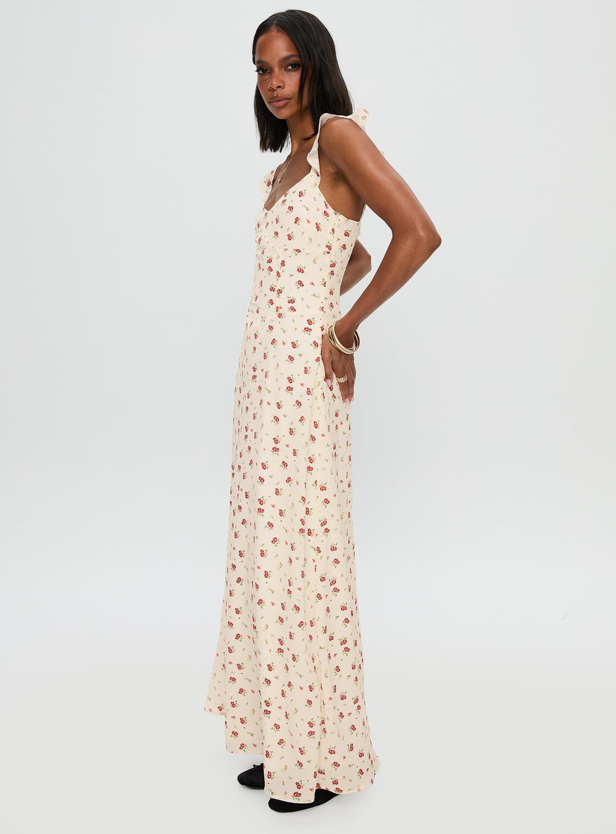 Maryana Maxi Dress Cream / Multi