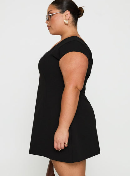 Sylvette Mini Dress Black Curve