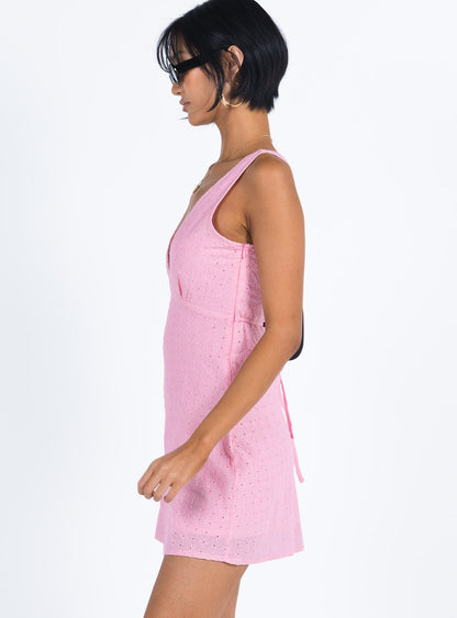 Nellie Mini Dress Orchid Pink