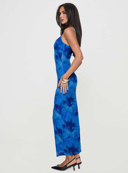 Hathaway Maxi Dress Blue Floral