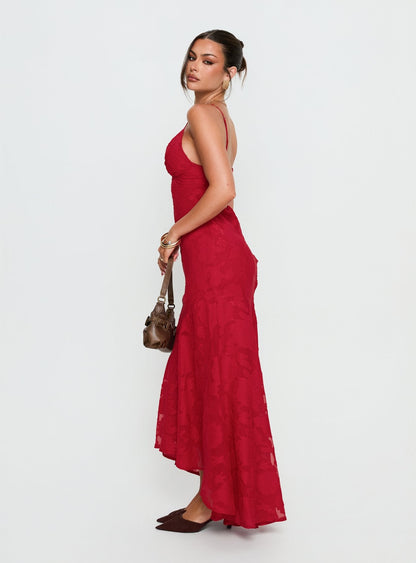 Cyrene Maxi Dress Red