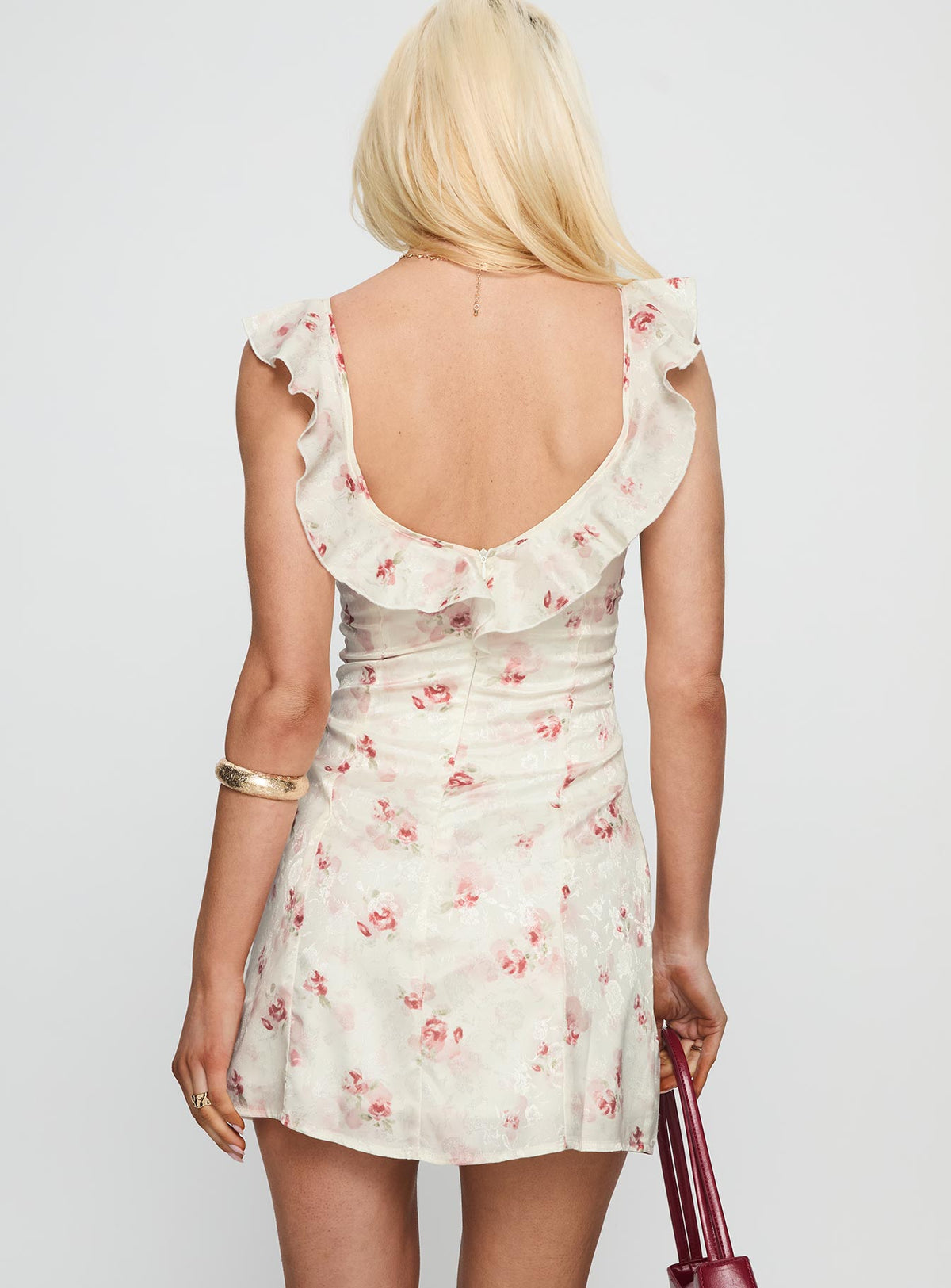 Moonlily Flutter Sleeve Mini Dress Multi Floral