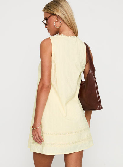 Alanah Mini Dress Lemon