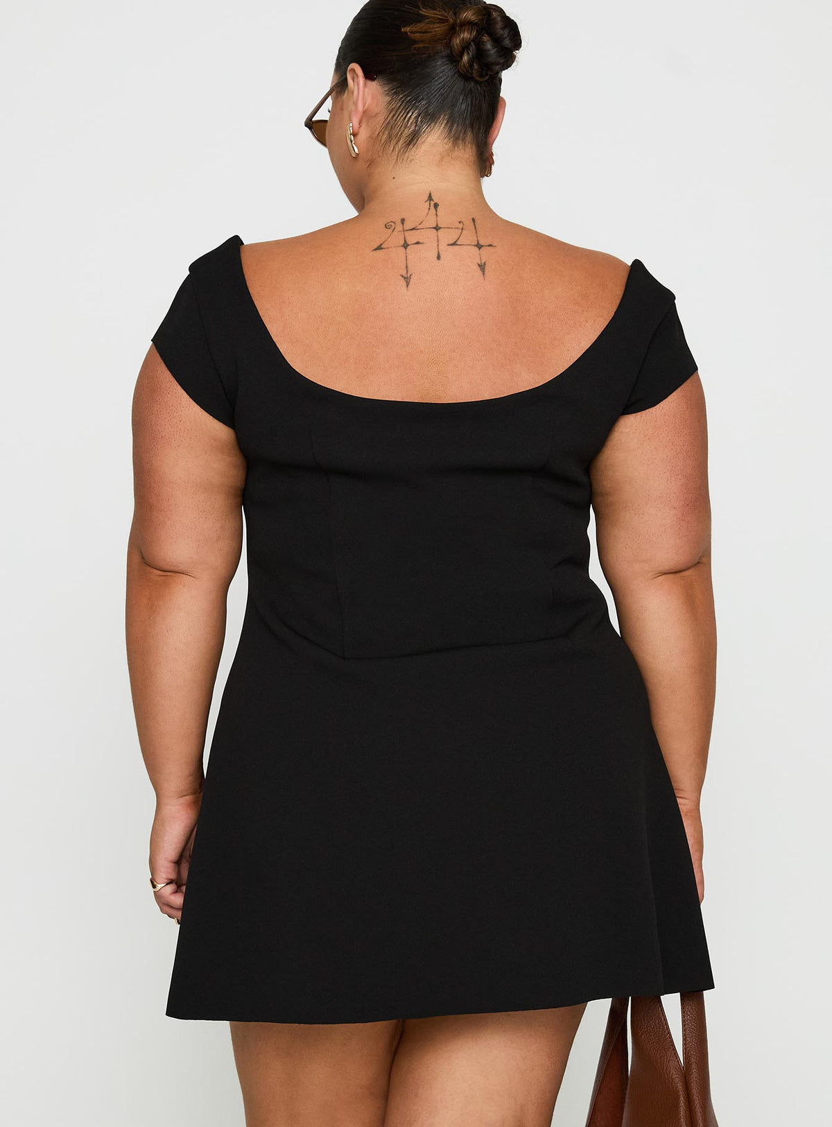 Sylvette Mini Dress Black Curve