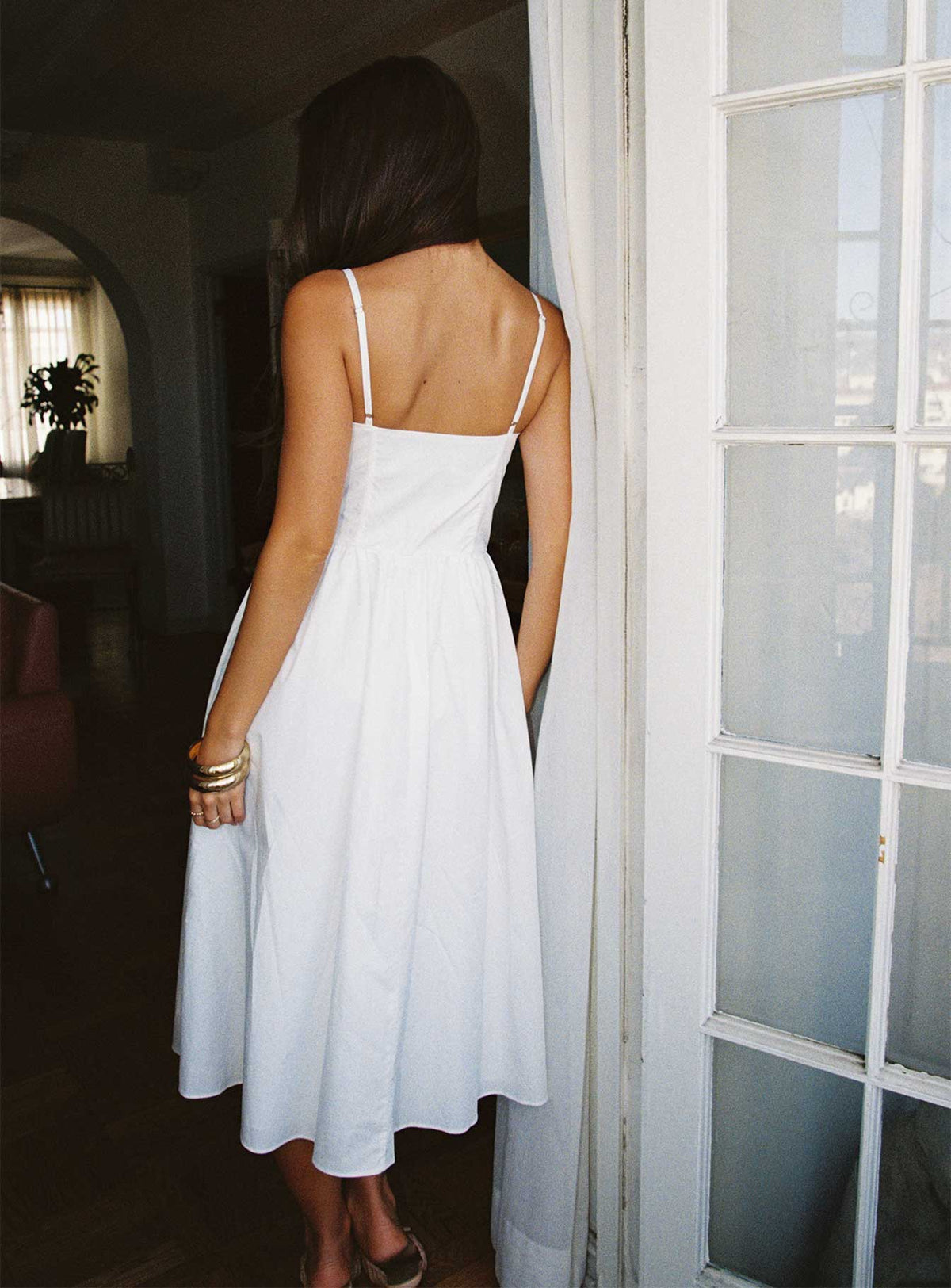 Such A Wallflower Midi Dress White